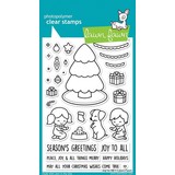 Lawn Fawn Joy To All Clear Stamps (LF2668) (OUTLET)