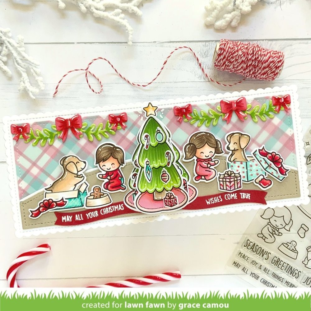 Lawn Fawn Joy To All Clear Stamps (LF2668) (OUTLET)