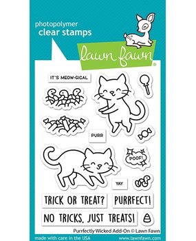 Lawn Fawn Purrfectly Wicked Add-On Clear Stamps (LF2666) (DISCONTINUED)