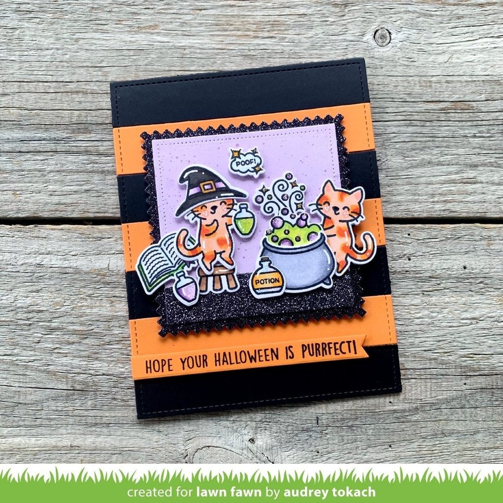 Lawn Fawn Purrfectly Wicked Add-On Clear Stamps (LF2666) (OUTLET)