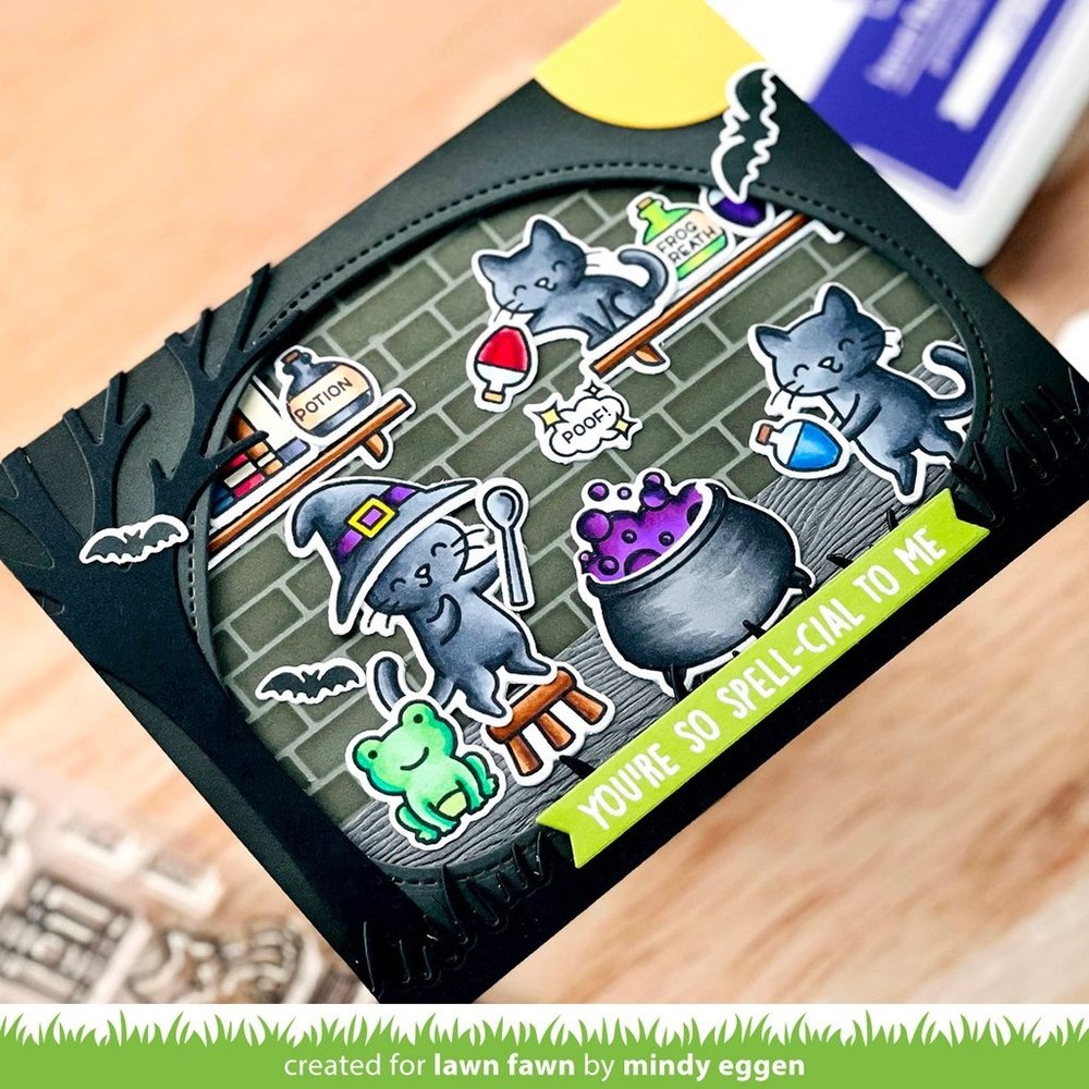 Lawn Fawn Purrfectly Wicked Add-On Clear Stamps (LF2666) (OUTLET)