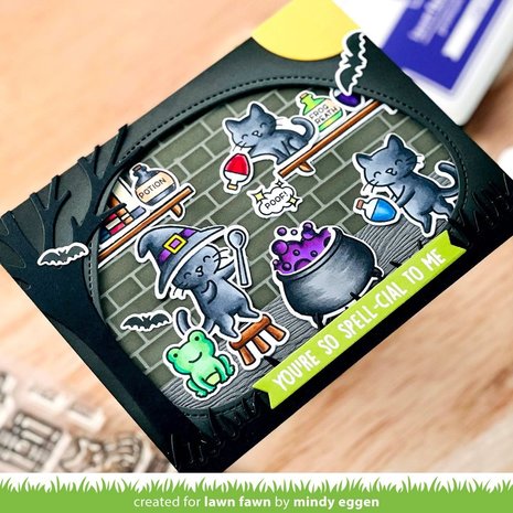 Lawn Fawn Purrfectly Wicked Add-On Clear Stamps (LF2666) (OUTLET)