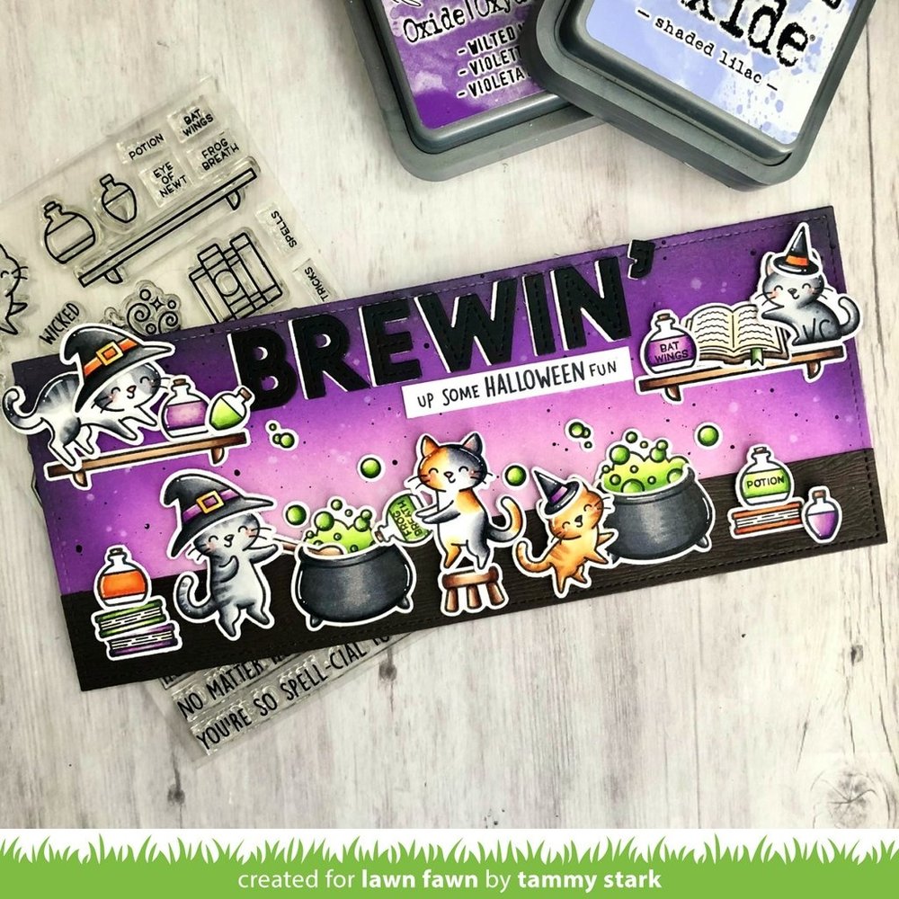 Lawn Fawn Purrfectly Wicked Add-On Clear Stamps (LF2666) (OUTLET)