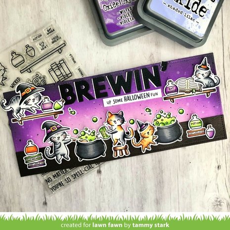 Lawn Fawn Purrfectly Wicked Add-On Clear Stamps (LF2666) (OUTLET)