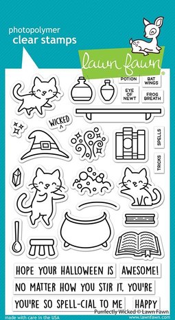 Lawn Fawn Purrfectly Wicked Clear Stamps (LF2664) (OUTLET) Lawn Fawn Purrfectly Wicked Clear Stamps (LF2664) (OUTLET)