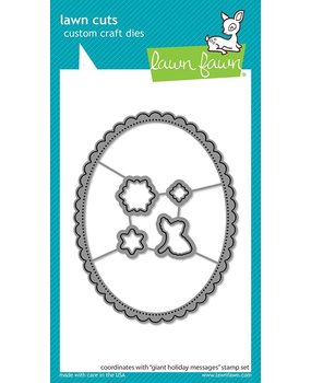 Lawn Fawn Giant Holiday Messages Dies (LF2681) (OUTLET)