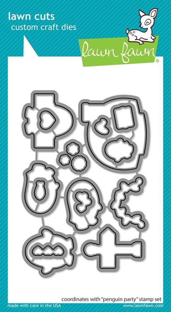 Lawn Fawn Penguin Party Dies (LF2675) (DISCONTINUED)