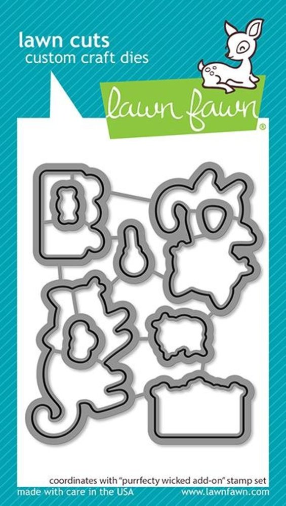 Lawn Fawn Purrfectly Wicked Add-On Dies (LF2667) (OUTLET) Lawn Fawn Purrfectly Wicked Add-On Dies (LF2667) (OUTLET)