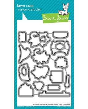 Lawn Fawn Purrfectly Wicked Dies (LF2665) (OUTLET)