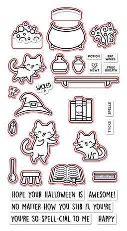 Lawn Fawn Purrfectly Wicked Dies (LF2665) (DISCONTINUED) Lawn Fawn Purrfectly Wicked Dies (LF2665) (DISCONTINUED)