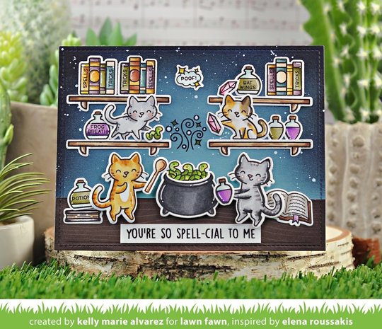 Lawn Fawn Purrfectly Wicked Dies (LF2665) (DISCONTINUED) Lawn Fawn Purrfectly Wicked Dies (LF2665) (DISCONTINUED)