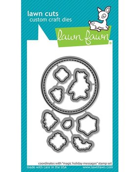 Lawn Fawn Magic Holiday Messages Dies (LF2677) (OUTLET)