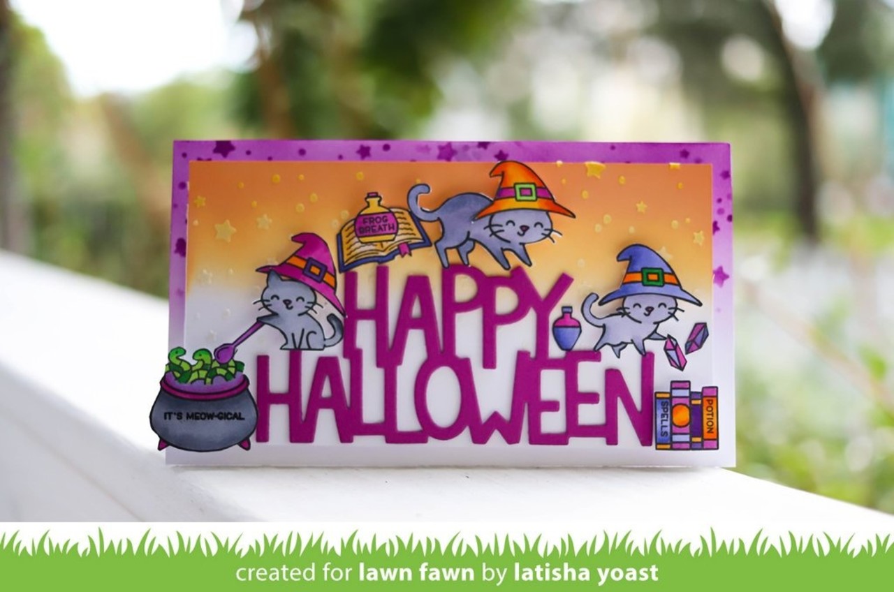 Lawn Fawn Giant Happy Halloween Dies (LF2691) (OUTLET)