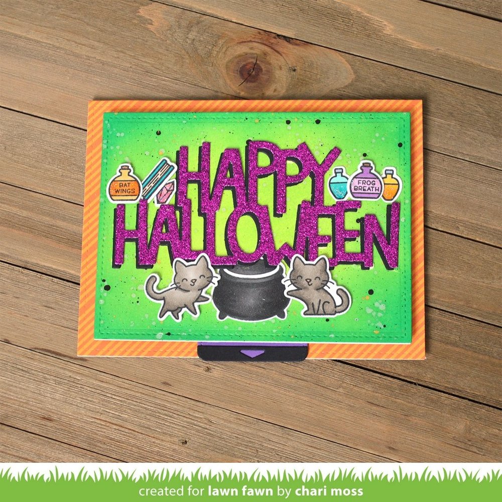 Lawn Fawn Giant Happy Halloween Dies (LF2691) (OUTLET)