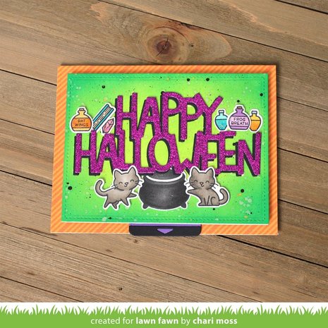 Lawn Fawn Giant Happy Halloween Dies (LF2691) (OUTLET)