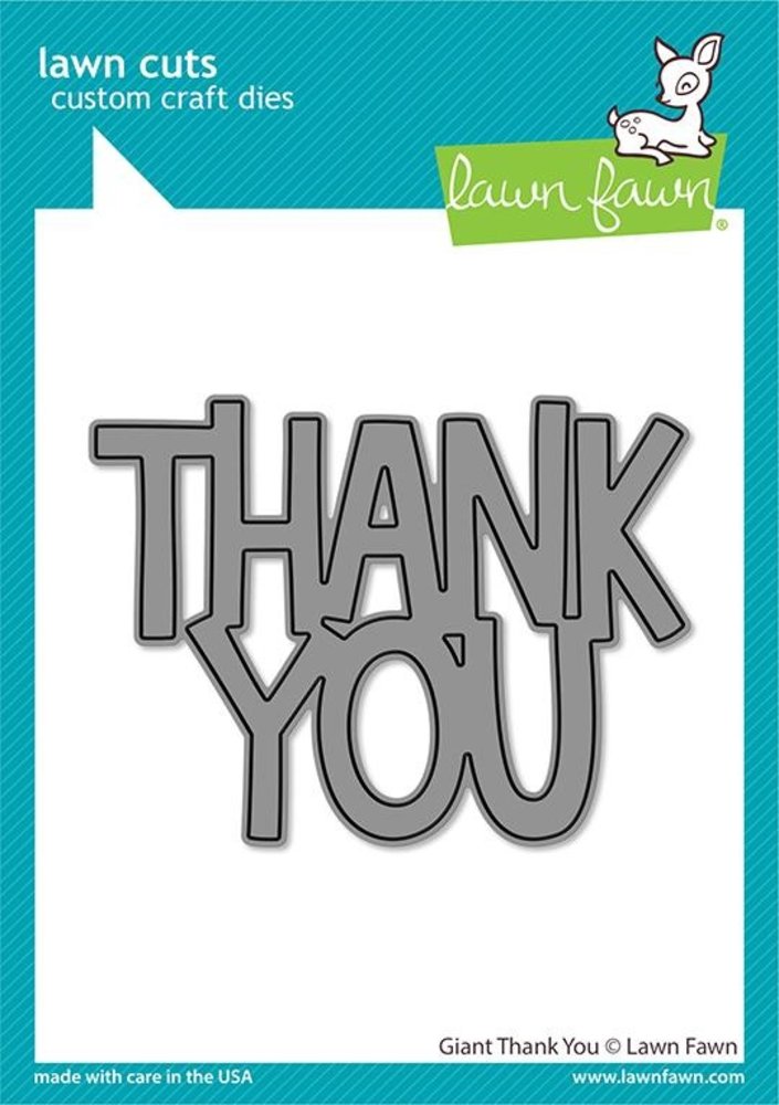 Lawn Fawn Giant Thank You Dies (LF2692) (DISCONTINUED) Lawn Fawn Giant Thank You Dies (LF2692) (DISCONTINUED)