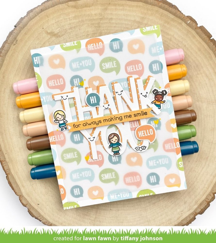 Lawn Fawn Giant Thank You Dies (LF2692) (DISCONTINUED) Lawn Fawn Giant Thank You Dies (LF2692) (DISCONTINUED)
