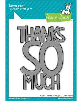 Lawn Fawn Giant Thanks So Much Dies (LF2693) (OUTLET)