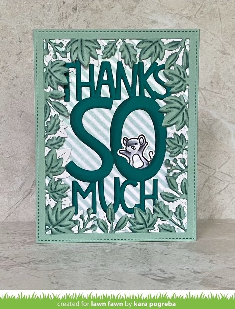 Lawn Fawn Giant Thanks So Much Dies (LF2693) (OUTLET)