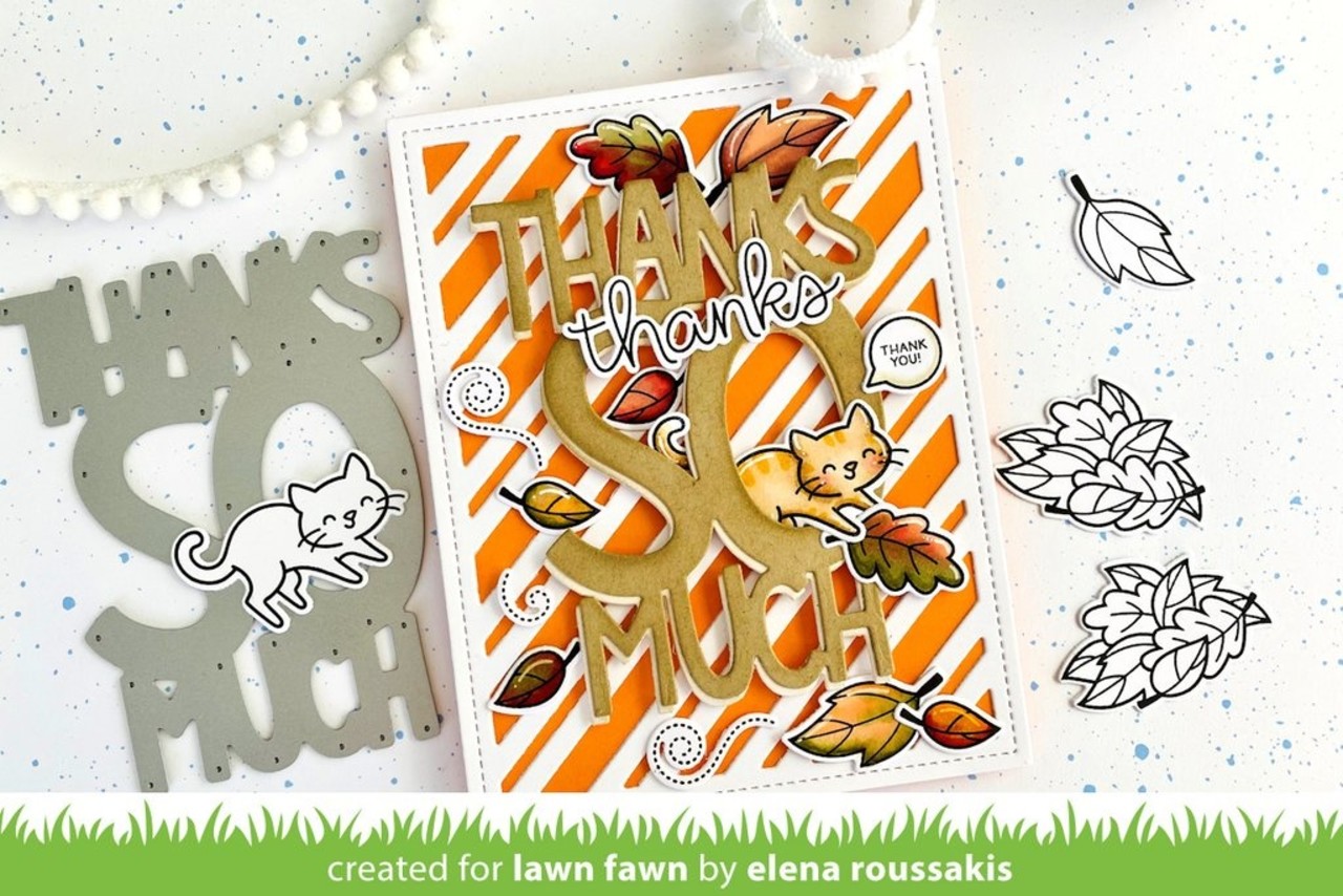 Lawn Fawn Giant Thanks So Much Dies (LF2693) (OUTLET)