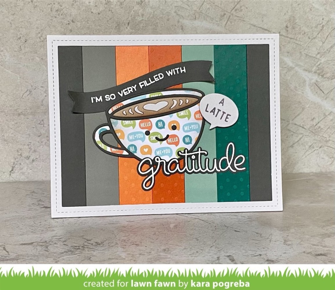 Lawn Fawn Lovely Latte Dies (LF2698) (OUTLET) Lawn Fawn Lovely Latte Dies (LF2698) (OUTLET)