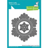 Lawn Fawn Stitched Snowflake Frame Dies (LF2701) (DISCONTINUED)