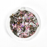 Picket Fence Studios Pink Camo Sequin Mix (SQ-146) (OUTLET)