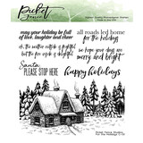 Picket Fence Studios For the Holidays 6x6 Inch Clear Stamps (C-131) (OUTLET)