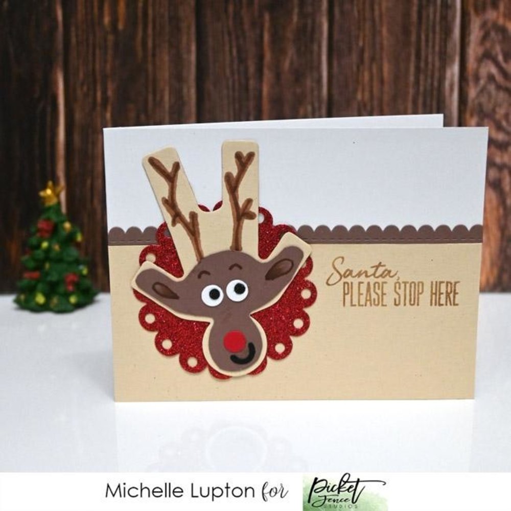 Picket Fence Studios Stitched and Scalloped Rectangles and Alpha Slim Line Die Cutting System (SDCS-126) (OUTLET)