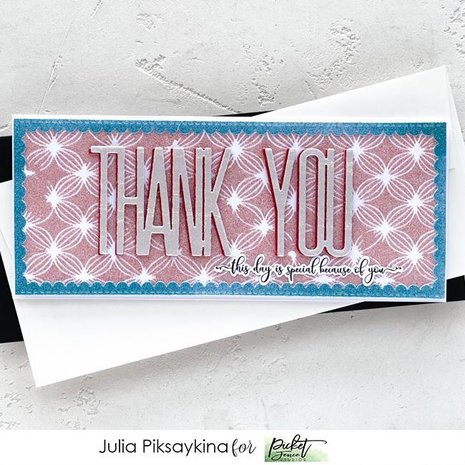 Picket Fence Studios Stitched and Scalloped Rectangles and Alpha Slim Line Die Cutting System (SDCS-126) (OUTLET)