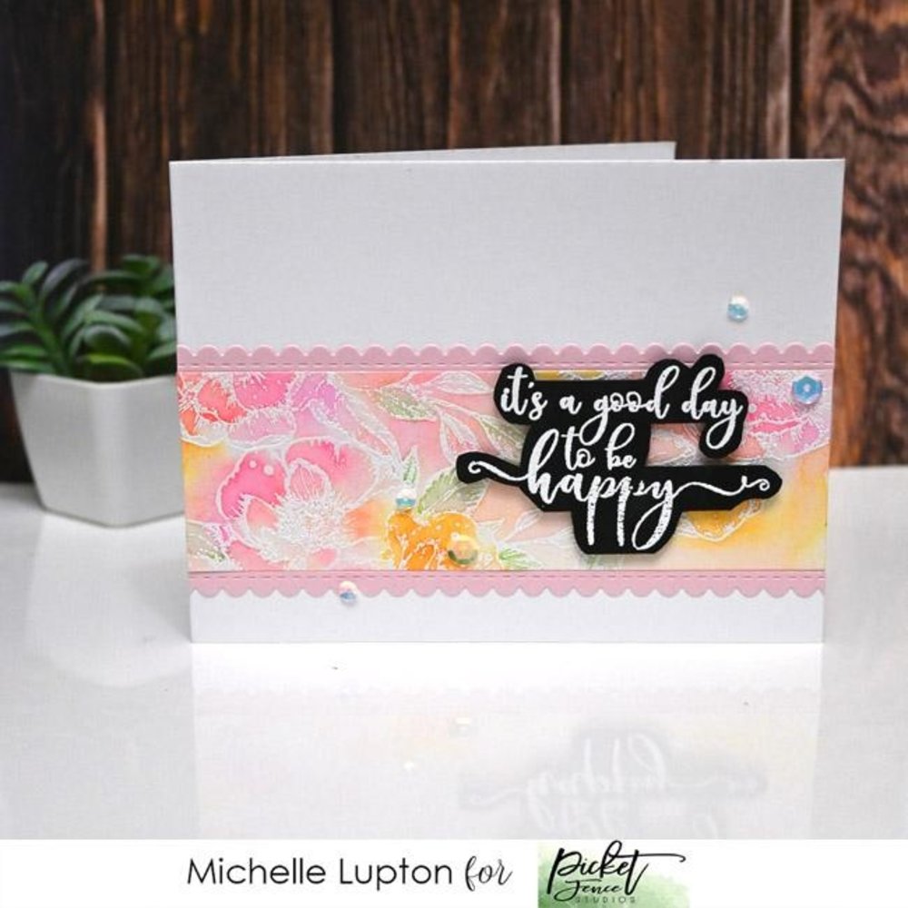 Picket Fence Studios Stitched and Scalloped Rectangles and Alpha Slim Line Die Cutting System (SDCS-126) (OUTLET)