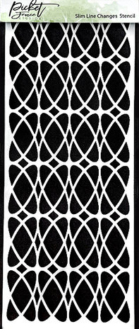 Picket Fence Studios Slim Line Changes 4x10 Inch Stencil (SC-231) (OUTLET)