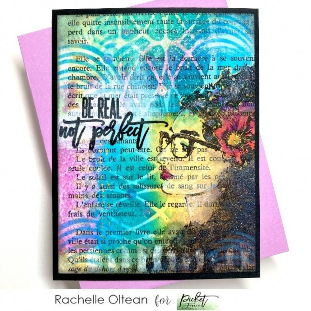 Picket Fence Studios Slim Line Changes 4x10 Inch Stencil (SC-231) (OUTLET)