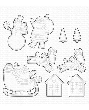 My Favorite Things Happy Ho-Ho-Holidays Die-namics (MFT-2115) (OUTLET)