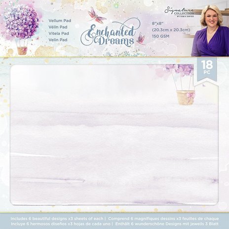 Crafter's Companion Enchanted Dreams 8x8 Inch Vellum Pad (S-ED-VELPAD8) (OUTLET) Crafter's Companion Enchanted Dreams 8x8 Inch Vellum Pad (S-ED-VELPAD8) (OUTLET)