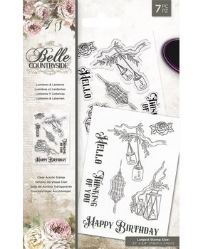 Crafter's Companion Belle Countryside Clear Stamps Lumieres & Lanterns (BELC-ST-CA-LUML) (OUTLET)