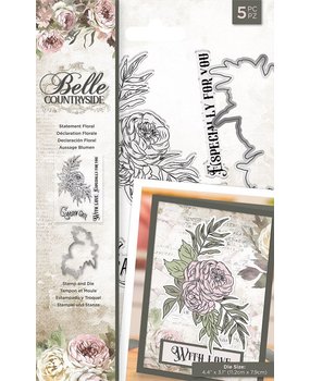 Crafter's Companion Belle Countryside Stamp & Die Statement Floral (BELC-STD-STFL) (OUTLET)