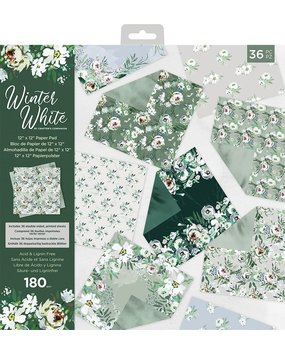 Crafter's Companion Winter White 12x12 Inch Paper Pad (WW-PAD12) (OUTLET)
