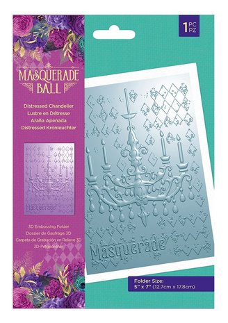 Crafter's Companion Masquerade Ball 3D Embossing Folder Distressed Chandelier (MB-EF5-3D-DICH) (OUTLET) Crafter's Companion Masquerade Ball 3D Embossing Folder Distressed Chandelier (MB-EF5-3D-DICH) (OUTLET)