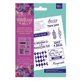 Crafter's Companion Masquerade Ball Clear Stamps Masquerade Sentiments (MB-ST-CA-MASE) (OUTLET)