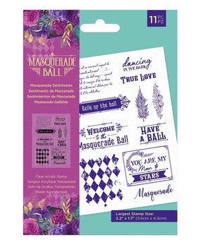 Crafter's Companion Masquerade Ball Clear Stamps Masquerade Sentiments (MB-ST-CA-MASE) (OUTLET)
