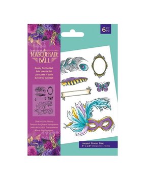 Crafter's Companion Masquerade Ball Clear Stamps Ready for the Ball (MB-ST-CA-RFTB) (OUTLET)