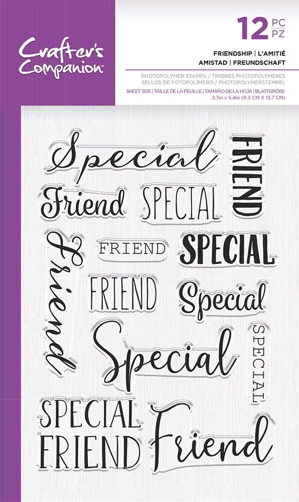 Crafter's Companion Friendship Clear Stamps (CC-STP-FRIENDS) (OUTLET) Crafter's Companion Friendship Clear Stamps (CC-STP-FRIENDS) (OUTLET)