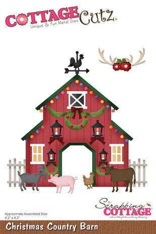 Scrapping Cottage Christmas Country Barn (CC-911) (OUTLET)