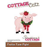 Scrapping Cottage Festive Farm Piglet (CC-918) (OUTLET)