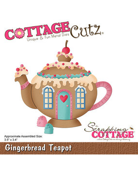 Scrapping Cottage Gingerbread Teapot (CC-904) (OUTLET)