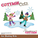 Scrapping Cottage Ice Skating Kids (CC-908) (OUTLET)