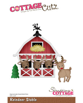 Scrapping Cottage Reindeer Stable (CC-924) (OUTLET)