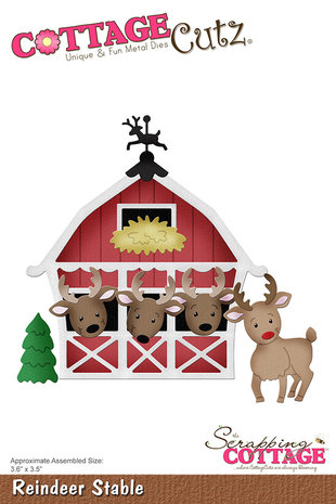 Scrapping Cottage Reindeer Stable (CC-924) (OUTLET)