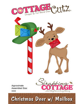 Scrapping Cottage Christmas Deer w/ Mailbox (CC-943) (OUTLET)